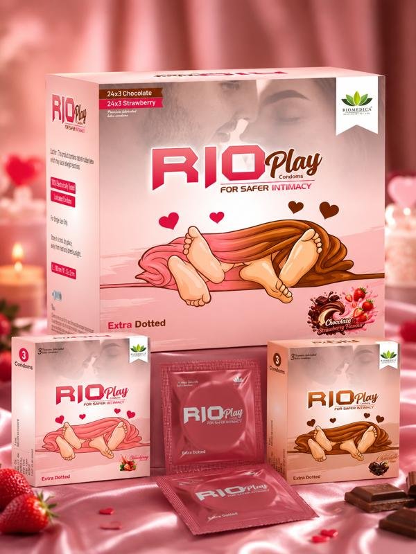 Rioplay Condam Chocolate And Strawberry Flavour 2
