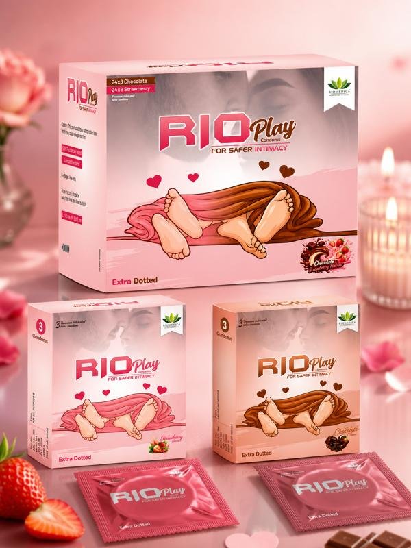Rioplay Condam Chocolate And Strawberry Flavour