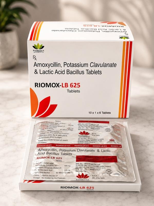 Riomox Lb 625 Tablets 10x1x6